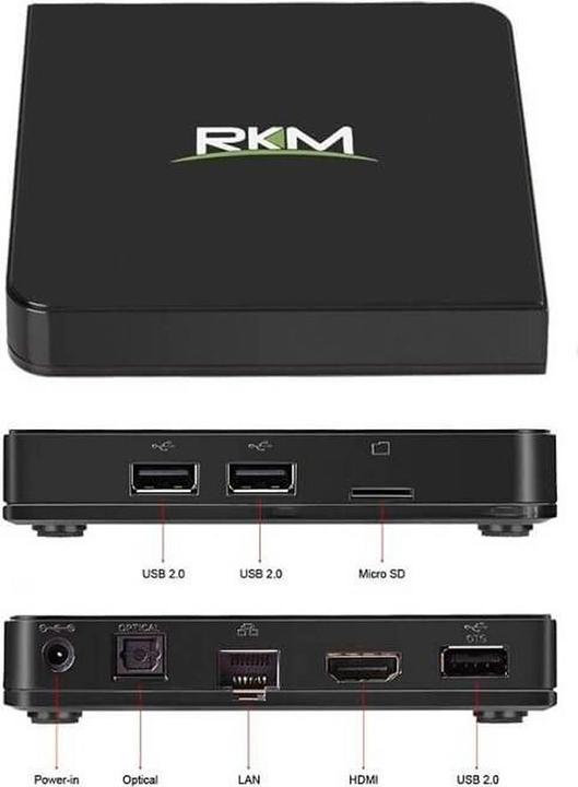Image du produit Rikomagic Mini-PC avec Android PNI MK06 de 1 GB de RAM, 8 GB de mémoire interne (8 Go, Android 5.1 (Lollipop))