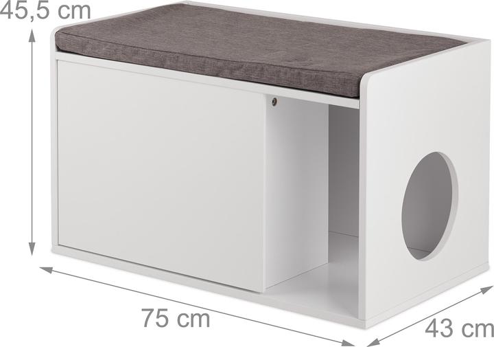 Immagine prodotto Relaxdays Mobile lettiera (Lettiera per gatti chiusa)