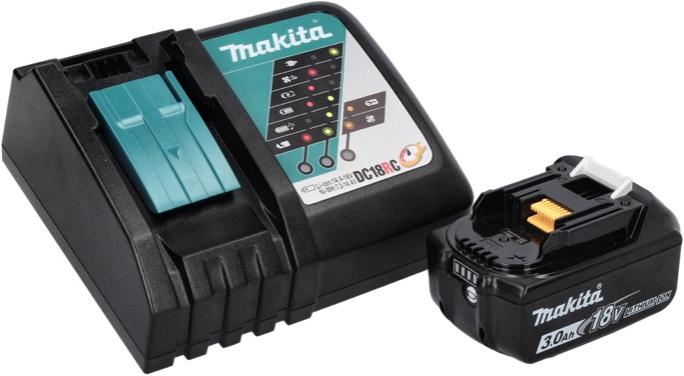Produktbild Makita DMP 181 RF1 Akku Kompressor 18 V 11,1 bar + 1x Akku 3,0 Ah + Ladegerät (11.10 Bar)