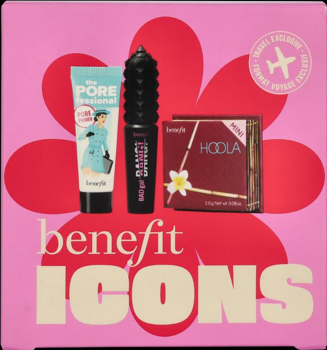 Produktbild BeneFit Cosmetics Benefit Icons 3-teiliges Miniatur-Set 0,25 Oz Primer + 0,14 Oz Badgal (Make up set)