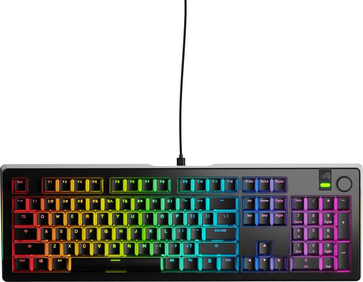 Glorious Clavier de jeu GMMK 3 Pro 100 % personnalisé - Pre-Built, ANSI (US), Fox Switches, noir (US, Filaire)