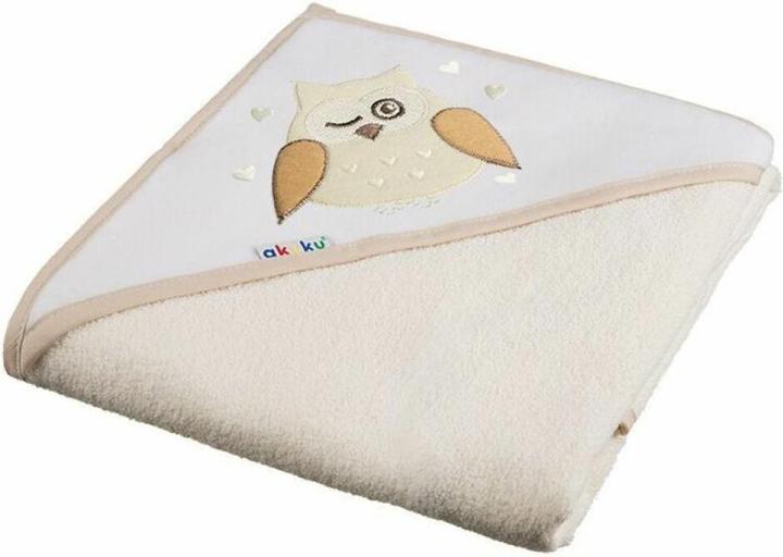 Akuku Babyhandtuch mit Kapuze, 100x100 cm, braun