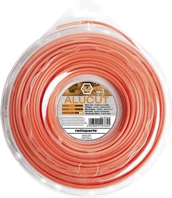 Westfalia Alu polyamide thread (nylon thread) 2.4 mm - 90 m - 6 edg. (Trimmer line + line spool)