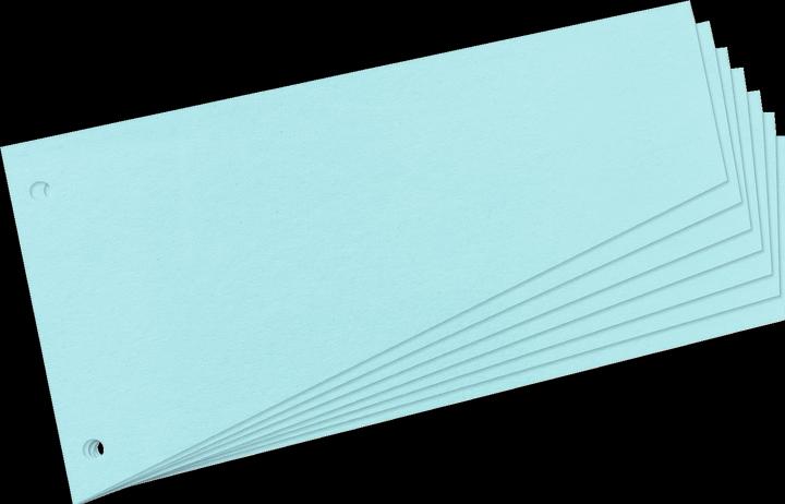 Herlitz Trennstreifen, trapezförmig, Manila-Karton, blau für DIN A4, gelocht, 120 x 230 mmn, zur übersichtl