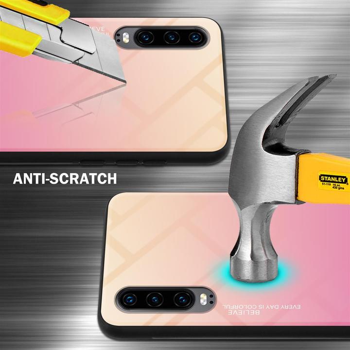Actual product image Cadorabo TPU 2 colors glass cover (Huawei P30)
