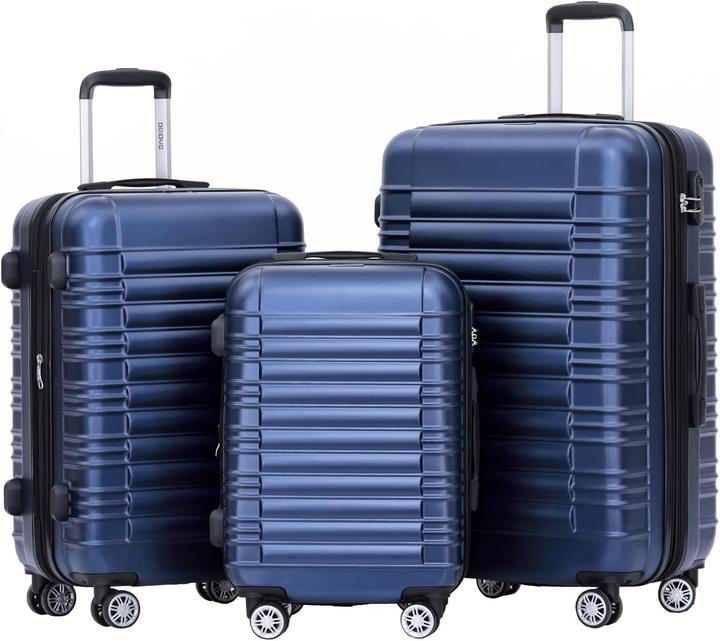 Produktbild Beibye Hartschalen-Kofferset mit Zwillingsrollen (Handgepäck (bis 50l), M (50 - 90l), L (90 - 115l))