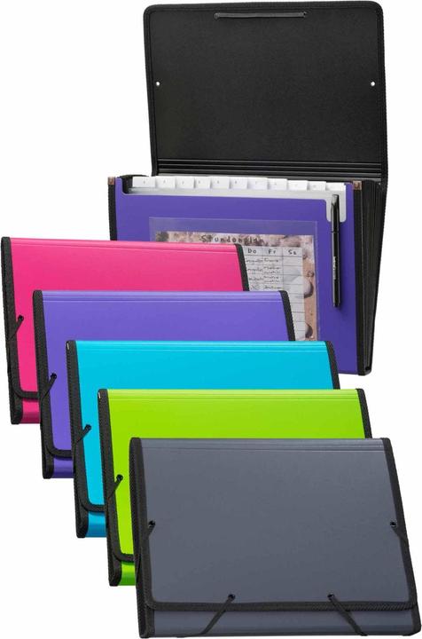 Immagine prodotto Kolma Cartella A4 superstrong 12 linguette antracite (A4, 1 x)