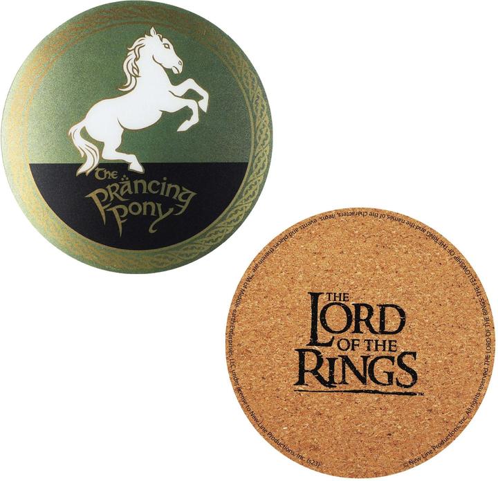 Productafbeelding Cinereplicas Lord of the Rings: Onderzetter (Set van 4) (4 x, Glazen onderzetter)