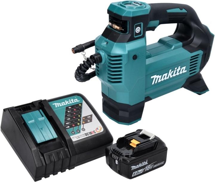 Produktbild Makita DMP 181 RG1 Akku Kompressor 18 V 11,1 bar + 1x Akku 6,0 Ah + Ladegerät (11.10 Bar)