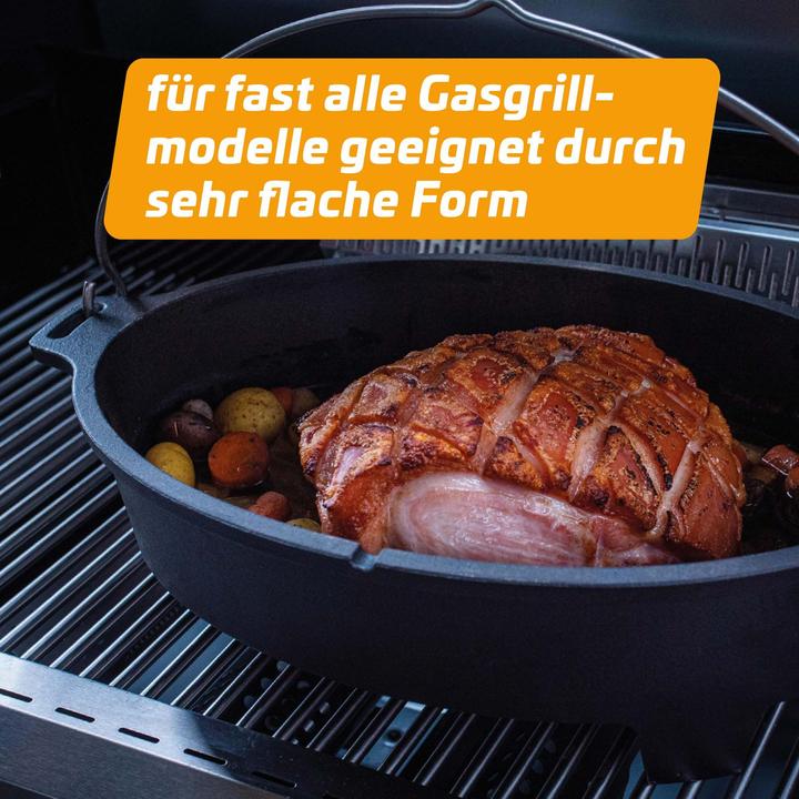 Immagine prodotto Grillfürst Forno olandese BBQ Edition DO 6,5 piatto/ovale per Weber Spirit, Weber Genesis, Broil King Si