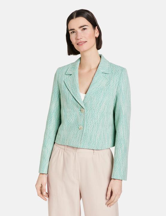 Produktbild Gerry Weber Kurze Blazerjacke aus Strukturstoff Blazer Langarm gefüttert (40)