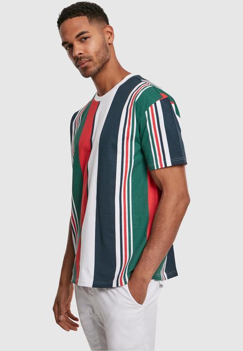 Actual product image Urban Classics Heavy Oversized Big AOP Stripe Tee (S)
