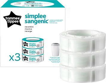 Actual product image Sangenic Simple refill cassettes (3 pcs) (3 x)