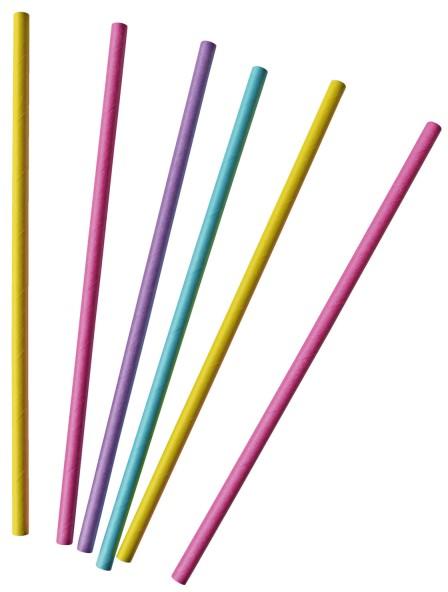 Image du produit Riethmüller 30 pailles en papier fluo assorties 19,7 cm (12 x)