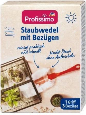 Image du produit dm Profissimo Plumeau avec housses, set : 1 poignée + 3 housses (3 pcs)