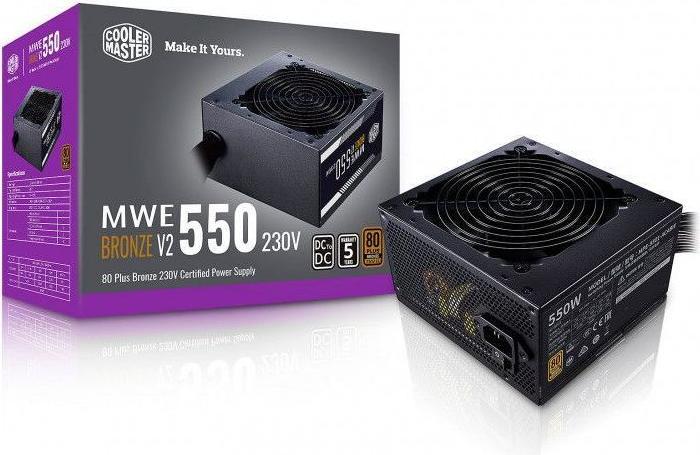 Produktbild Cooler Master MWE 550 Bronze 230V V2 - 550 W - 200 - 240 V - 50/60 Hz - 5 A - Aktiv - 110 W (550 W)