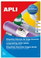 Produktbild Apli Wetterfeste Folien-Etiketten, 105 x 148,5 mm, weiá