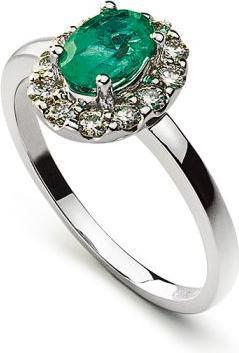 Immagine prodotto Natsumi Schmuck ANELLO IN ORO BIANCO 18K/750 0,74 CT. CON 12 BRILLANTI (56, Oro 750/18 K)