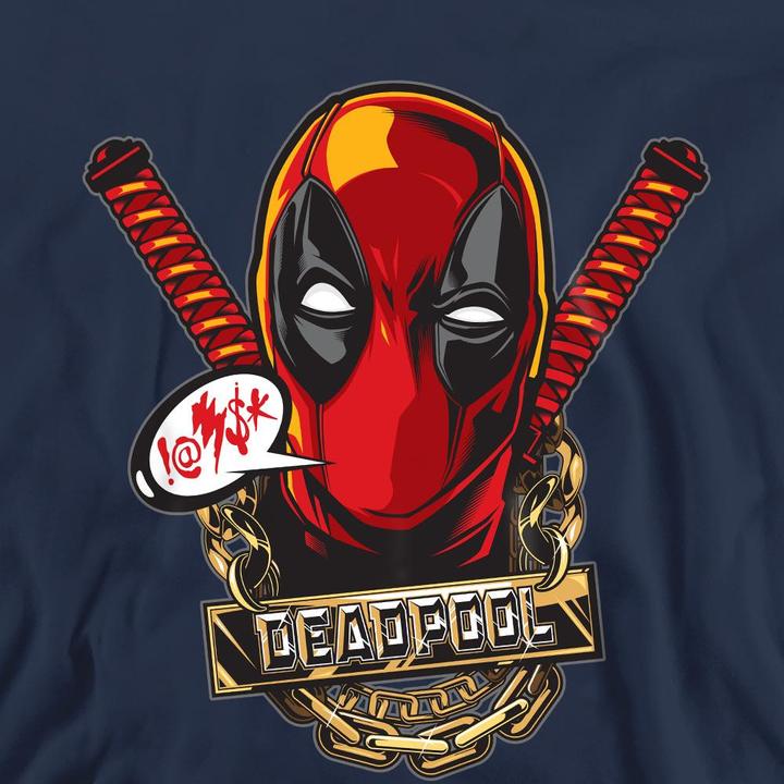 Actual product image Deadpool Unisex Adult Gangster Sweatshirt (XL)