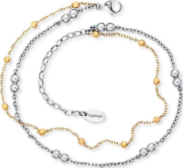 Image du produit Engelsrufer Chaîne de cheville Dots Bicolor (Acier inoxydable, 27 cm)