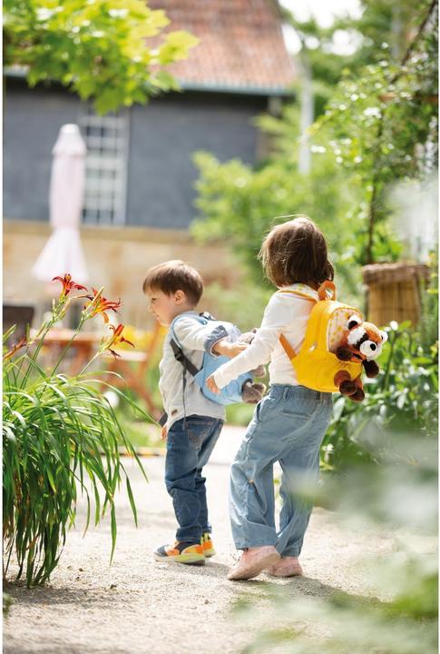 Actual product image NICI Backpack with red panda soft toy