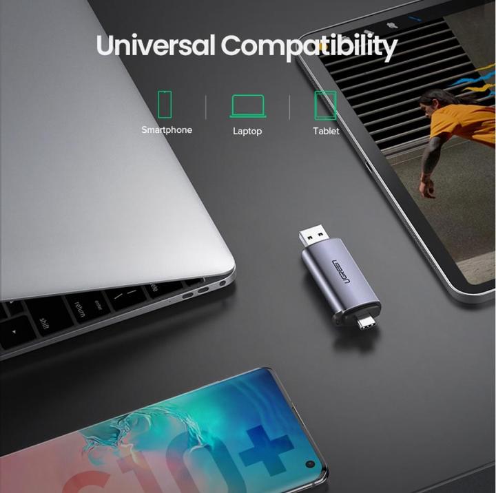 Actual product image Ugreen USB-C and USB-A - TF SD 3.0 (USB, USB-C)