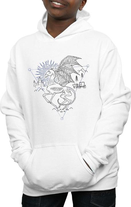 Thestral Line Art Kapuzenpullover Jungen