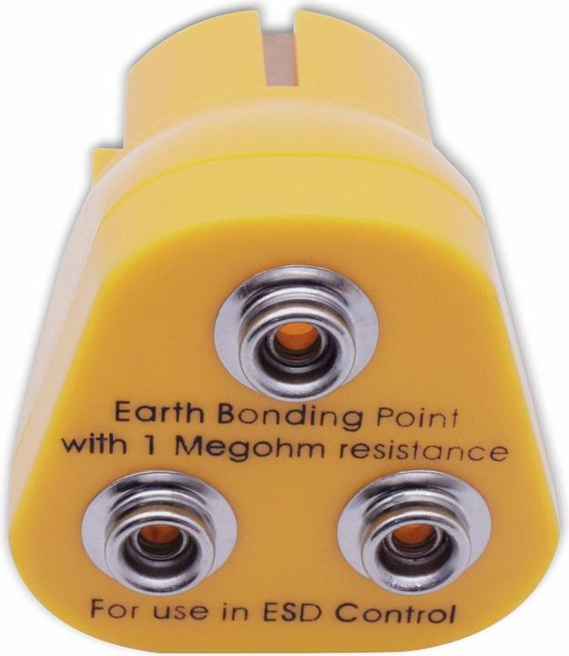 Actual product image Quadrios ESD Earthing Plug Push Button 10 mm