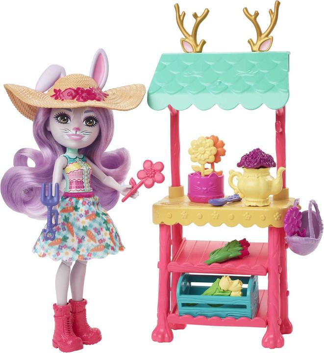 Immagine prodotto Enchantimals City Tails Farmers' Market con la coniglietta Becker Bunny e oltre 35 accessori e acces