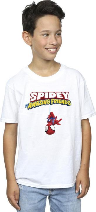 Actual product image Boys Spider-Man Hanging Upside Down T-Shirt (116)
