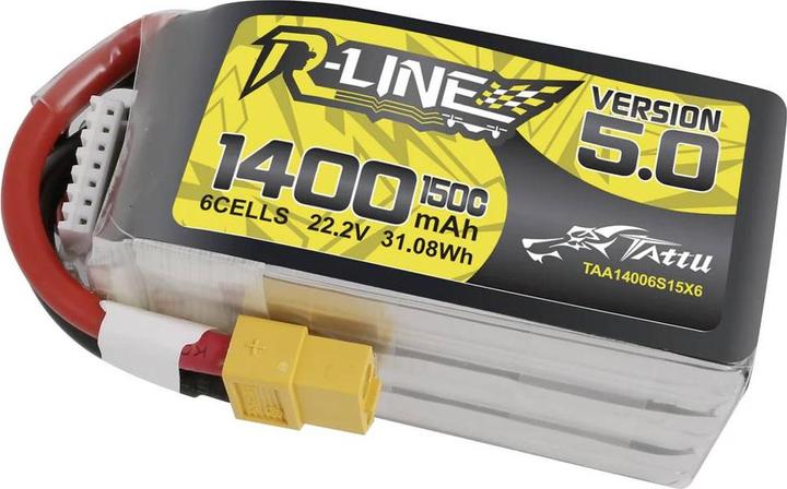 Actual product image Tattu R-Line battery (22.20 V, 1400 mAh)