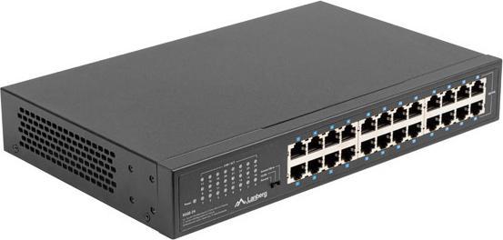 Actual product image Lanberg RSGE-24 Network Switch Unmanaged Gigabit Ethernet (10/100/1000) 1U (24 Ports)