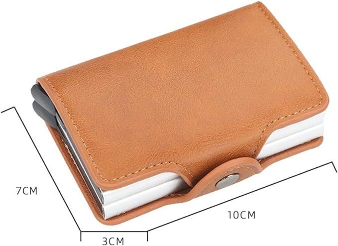 Produktbild Activity Board Automatische RFID-Kartenhalter, Rfid-Blockierung Double Box Metall Brieftasche, Herren-Kartenhalter