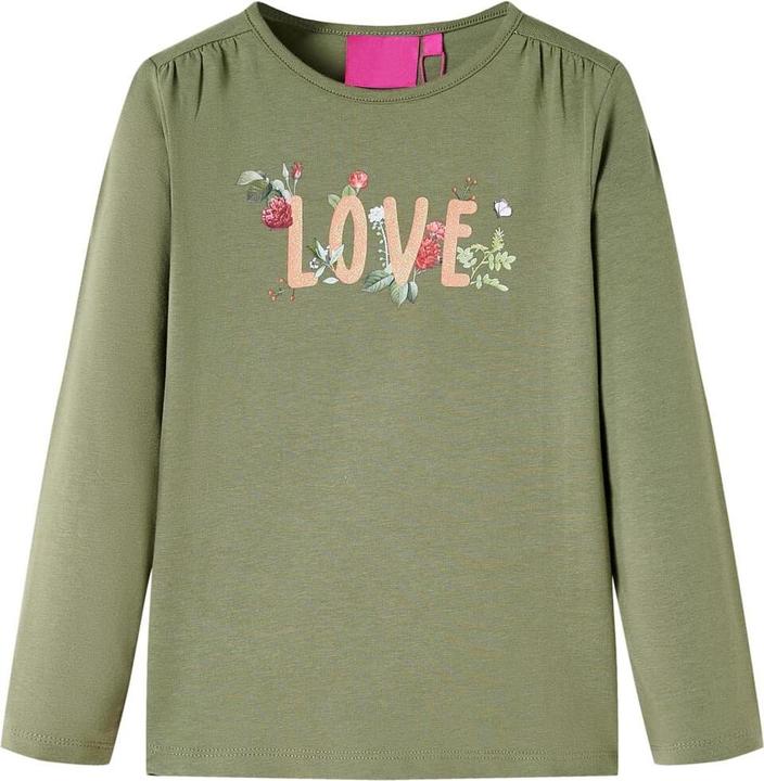 Produktbild VidaXL Kinder-Langarmshirt Khaki 92,Material: 95 % Baumwolle. 5 (92)