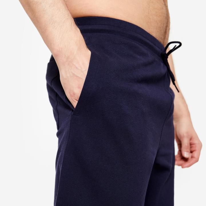 Actual product image Domyos Men's warm jogging trousers - blue (W34/L34)