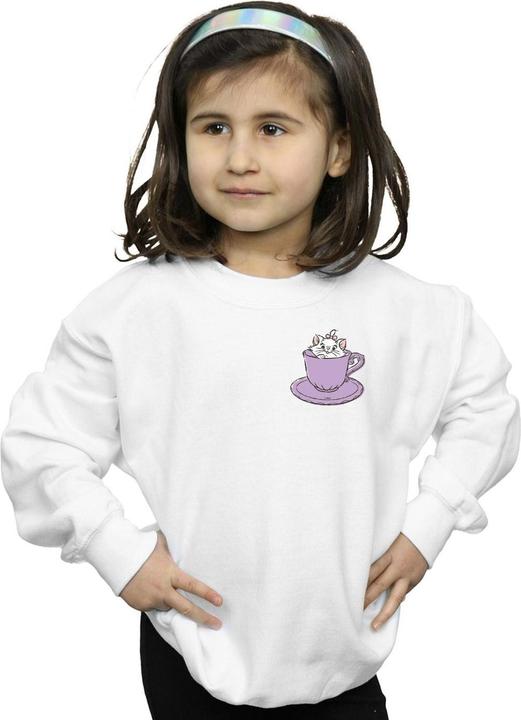 Produktbild Disney Aristocats Marie In Cup Breast Print Sweatshirt Mädchen (140, 146)