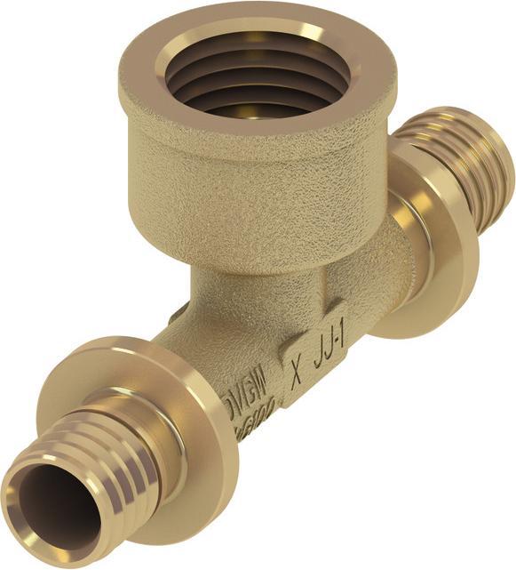 Actual product image TECE TECEflex T-piece IG 25 x Rp 3/4" x 25 gunmetal 709804