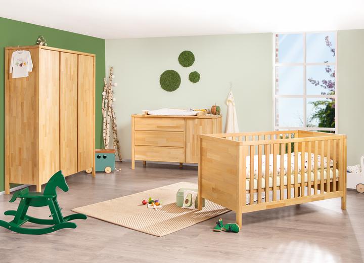 Actual product image Pinolino Enno" children's room set extra-wide large, 3-pcs. (Baby cot, Changing unit, Children's wardrobes)