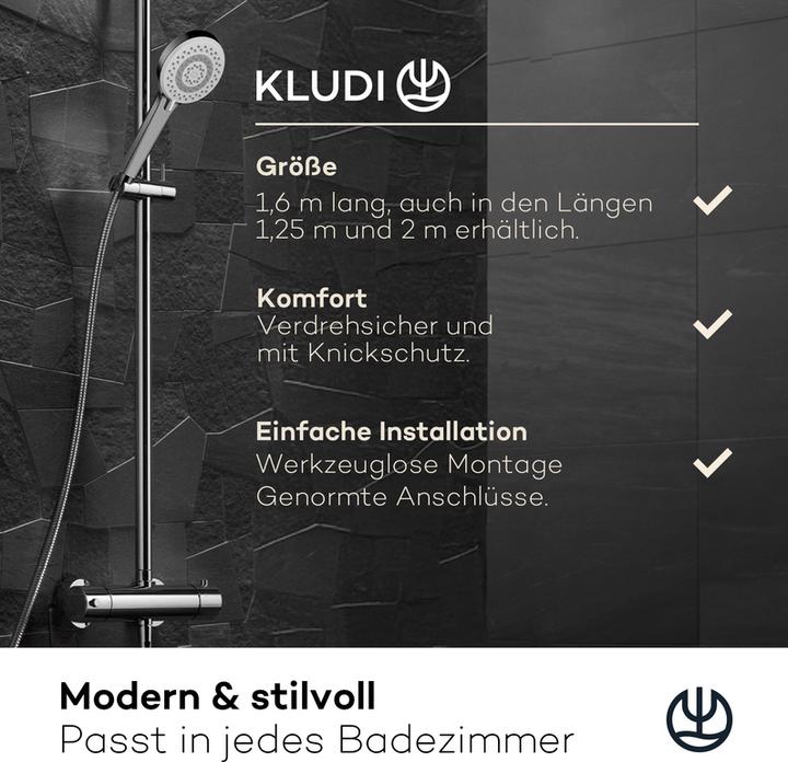 Produktbild Kludi X1 Duschschlauch (160 cm)