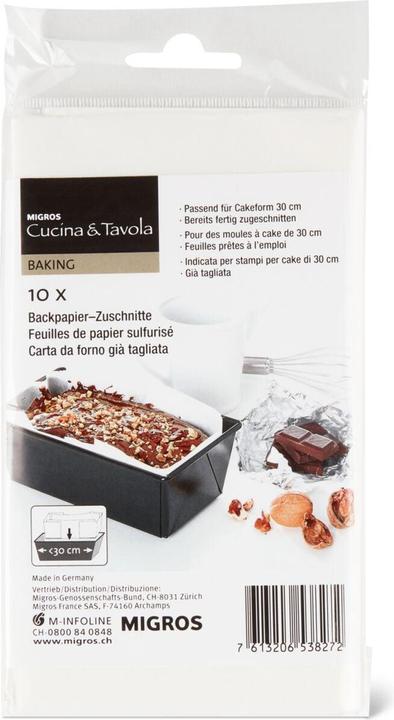 Produktbild Cucina & Tavola Backpapier-Zuschnitte
