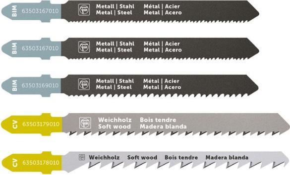 Image du produit Fein Jeu de démarrage de lames de scie sauteuse 5 pièces