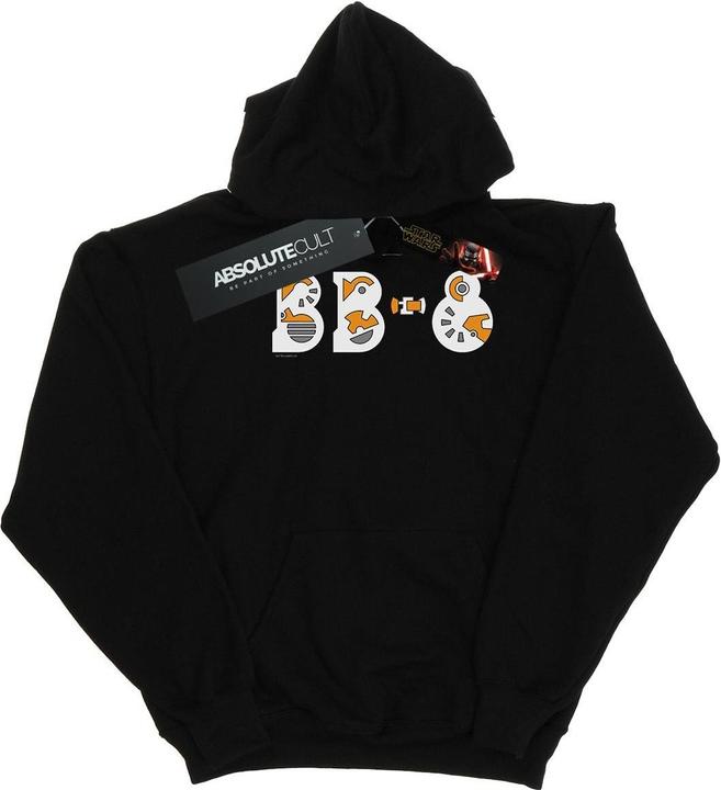 Immagine prodotto Star Wars The Rise Of Skywalker BB-8 Text Logo Felpa con Cappuccio Uomo (L)