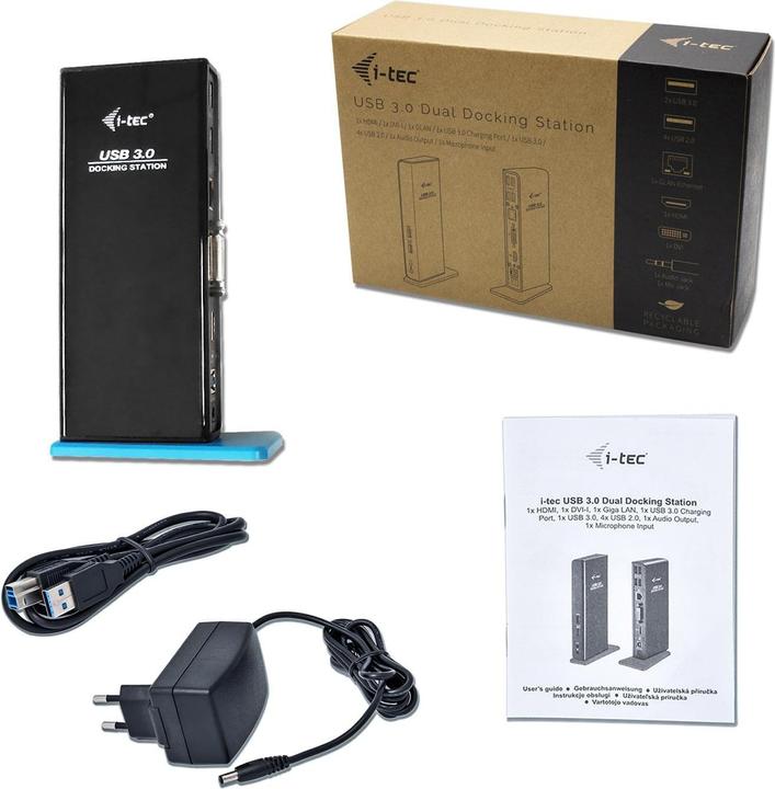 Image du produit i-tec Station d'accueil USB 3.0 double Full HD (USB-B, 2 Ports)