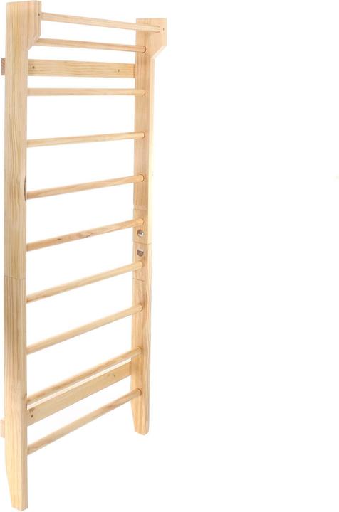 Produktbild Wiltec Toboli Sprossenwand in Holzoptik 195cm Sprossenwand Kletterwand Turnwand Fitness