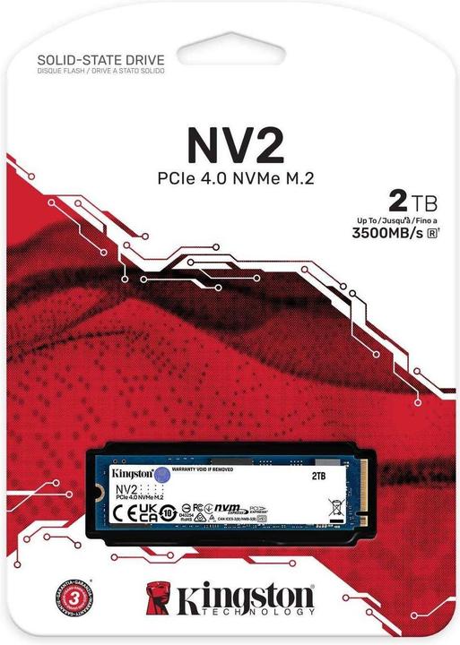 Actual product image Kingston NV2 (2000 GB, M.2 2280)