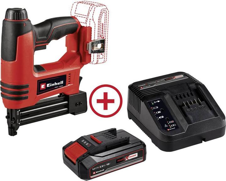 Einhell TE-CN 18 Li battery nailer + 2.5 Ah starter kit