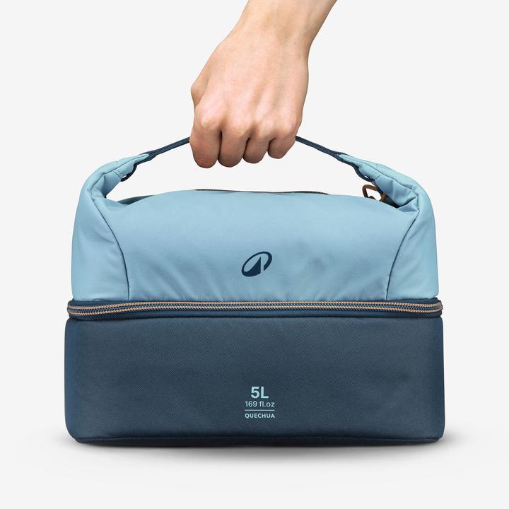 Image du produit Quechua Lunchbox 100 isotherme 5L avec boîte alimentaire 1L en plastique incluse (5 l)