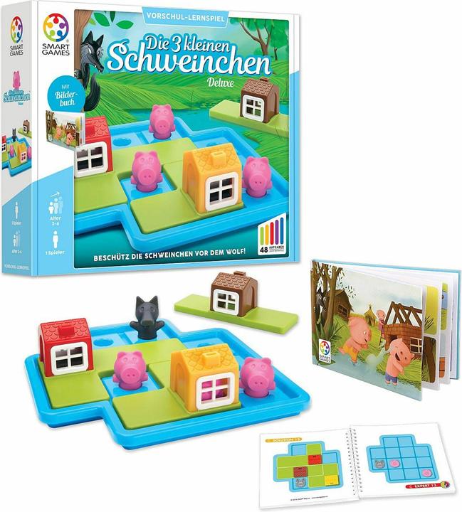 Produktbild Smart Games Die 3 kleinen Schweinchen (Finnisch, Italienisch, Französisch, Niederländisch, Schwedisch, Deutsch, Norwegisch, Portugiesisch, Dänisch, Spanisch)