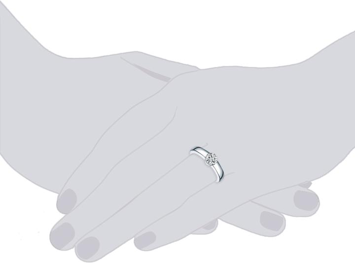Actual product image Trilani Ladies Sterling Silver Decorated with Crystals by Swarovski® silver - 4730 (58, 925 Silver)