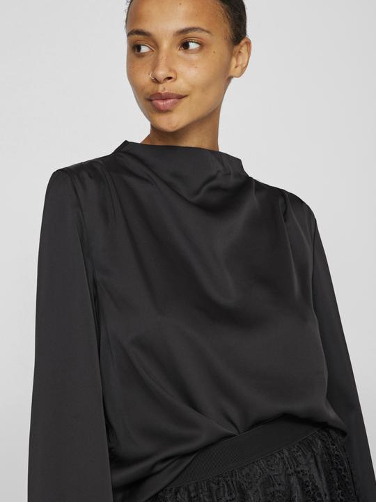 Actual product image Vila High Neck Top with Long Sleeves (38)